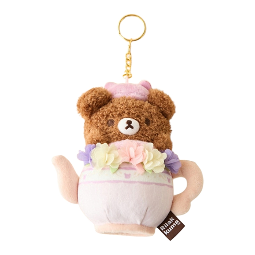 *NWT* RILAKKUMA CHAIROIKOGUMA SAN-X Original Tea Time Plushie Keychain